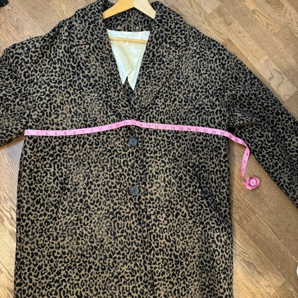 NWT Golden Goose Leopard Print Wool Coat - CURRENT SEASON - Brown, Sz 42 - Picture 5 of 16